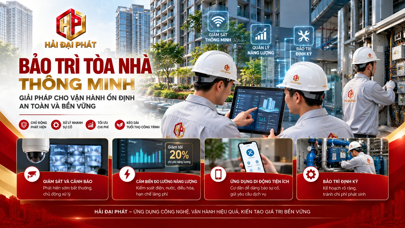 Hải Đại Phát và giải pháp bảo trì tòa nhà thông minh