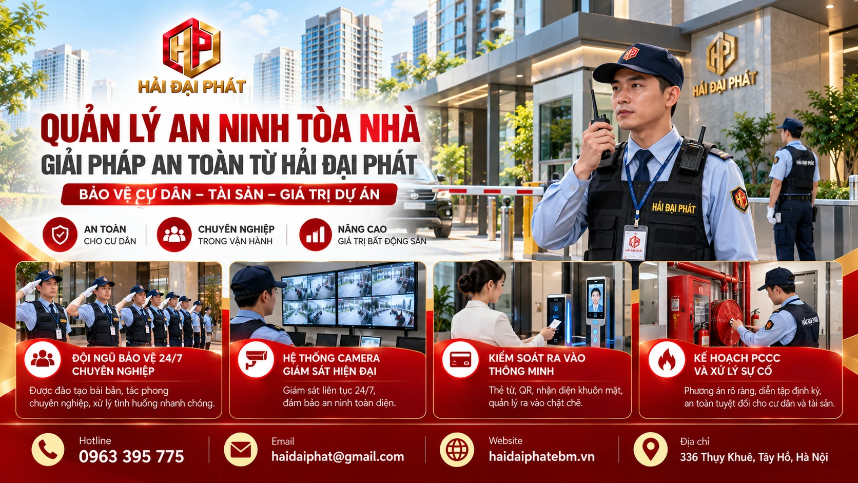 Quản lý an ninh tòa nhà – Giải pháp an toàn từ Hải Đại Phá